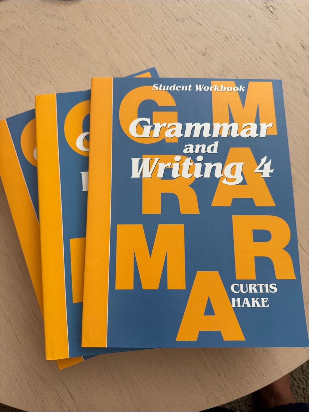 Grammar and Writing 4 Student Workbook by — Blue & Orange